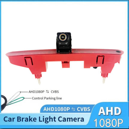 170 Degree Wide Car PakringAHD 1080P HD CCD 3rd Brake Light Reversing Camera | IP68 Waterproof Night Vision Rear View Camera for Peugeot Partner, Tepee, Rifter & Citroen Berlingo B9/Kasten Vans
