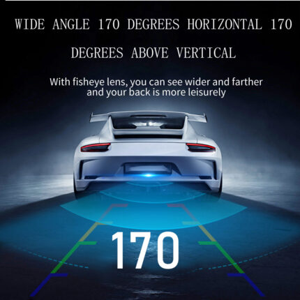 170 Degree Wide Car PakringAHD 1080P HD CCD 3rd Brake Light Reversing Camera | IP68 Waterproof Night Vision Rear View Camera for Peugeot Partner, Tepee, Rifter & Citroen Berlingo B9/Kasten Vans