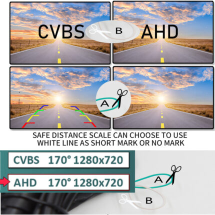 170 Degree Wide Car PakringAHD 1080P HD CCD 3rd Brake Light Reversing Camera | IP68 Waterproof Night Vision Rear View Camera for Peugeot Partner, Tepee, Rifter & Citroen Berlingo B9/Kasten Vans