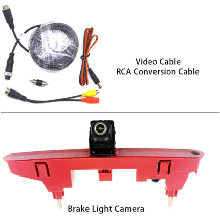 170 Degree Wide Car PakringAHD 1080P HD CCD 3rd Brake Light Reversing Camera | IP68 Waterproof Night Vision Rear View Camera for Peugeot Partner, Tepee, Rifter & Citroen Berlingo B9/Kasten Vans