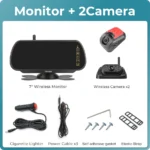 7" Wireless Backup Camera System with DVR & AHD 1080P Monitor for Truck, RV, Trailer & Pickup - Image 8