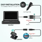 4.3" Wireless AHD 1080P Backup Camera System with Foldable IPS Monitor - Image 6